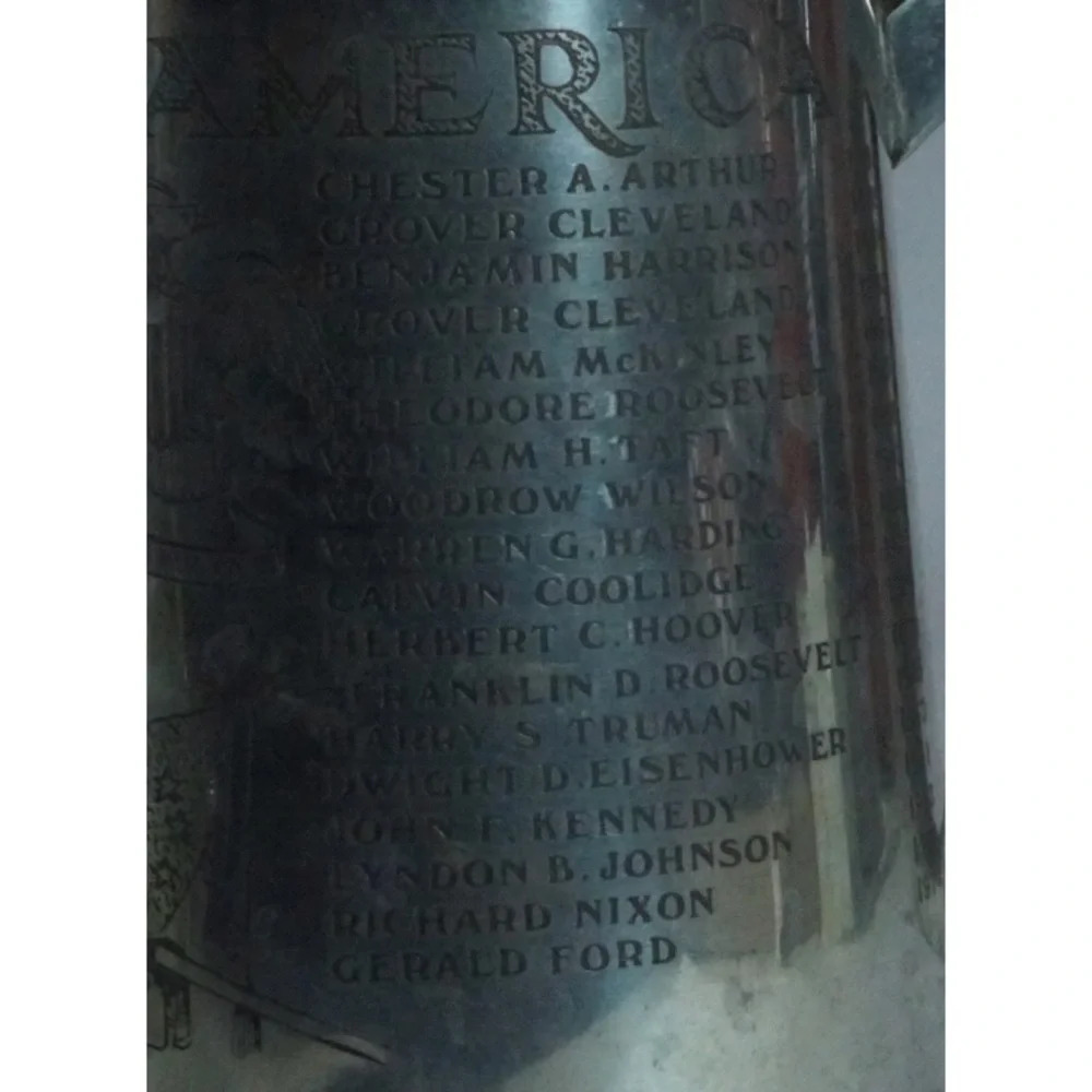 Presidents of America Vintage Engraved Pewter Mug - Picture 8 of 8